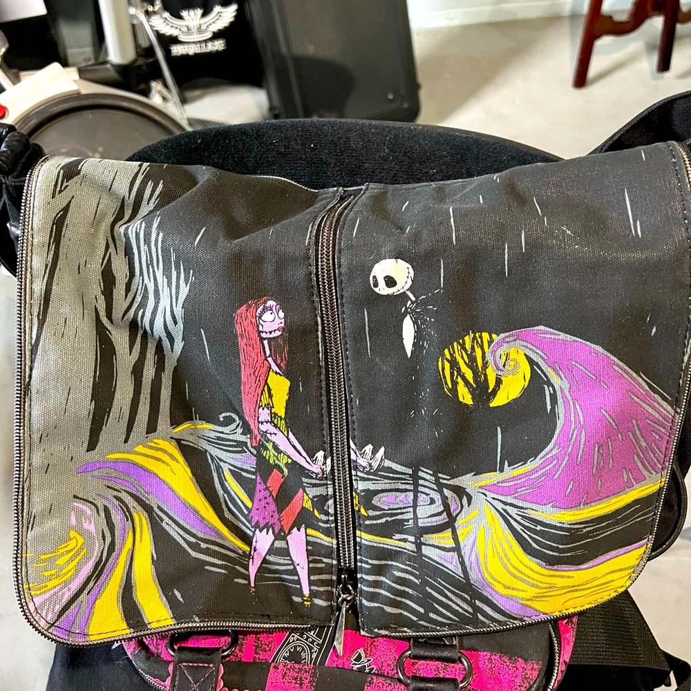 Jack and Sally NBC messenger bag